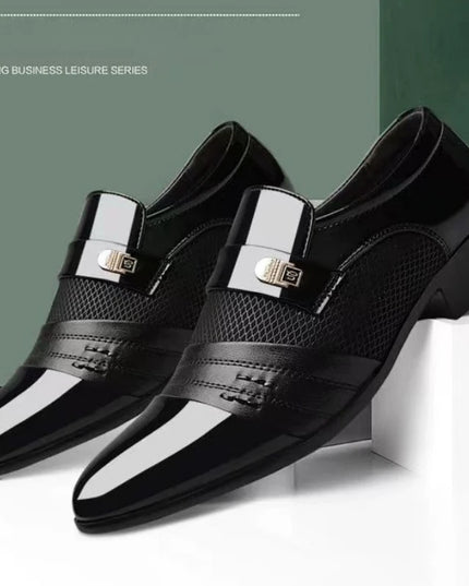 Men's Slip-On Oxford Shoes - Faux Leather Loafers for Men