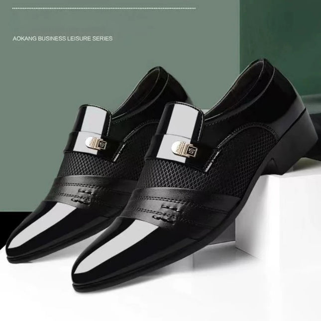 Men's Slip-On Oxford Shoes - Faux Leather Loafers for Men