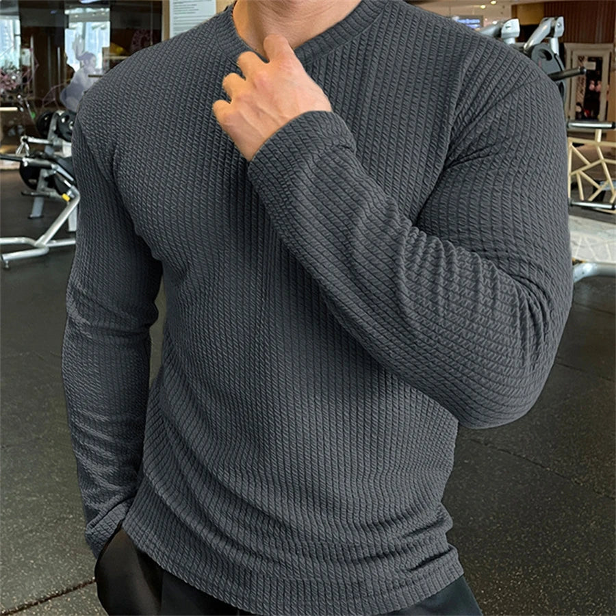 Men's Casual Oversized Long Sleeve Sweater