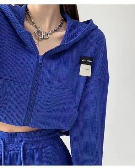 Women's Casual Hooded Zipper Sweater Jacket