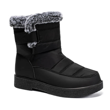 Women's Waterproof Snow Boots with Faux Fur Lining