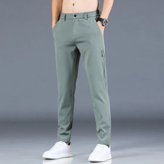 Men's Slim Fit Straight Leg Trousers