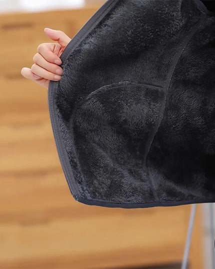 Women Polar Fleece Fabric Vest Large Sleeveless Zipper Jacket