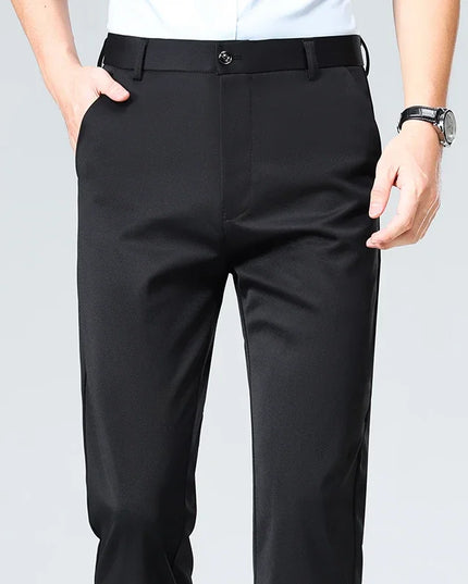 Men’s Casual Stretch Straight-Leg Pants