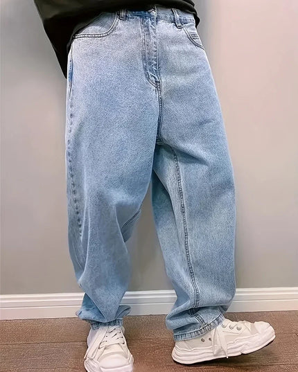 Relaxed Fit Baggy Jeans for Men