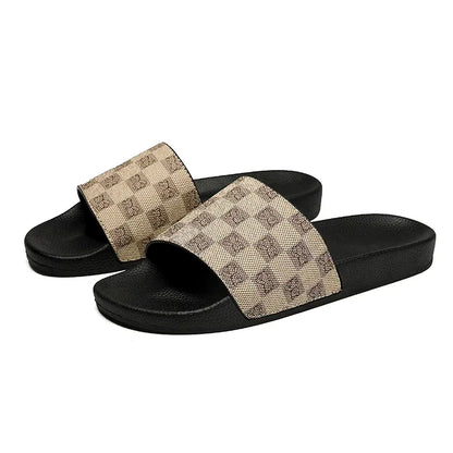 Men's Soft EVA Slide Sandals with Flat Bottoms