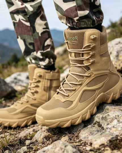Men's Tactical Boots - Lightweight, Outdoor, Non-Slip Shoes