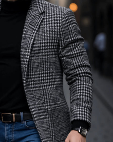 Men's Insulated Warm Trench Coat with Inner Lining