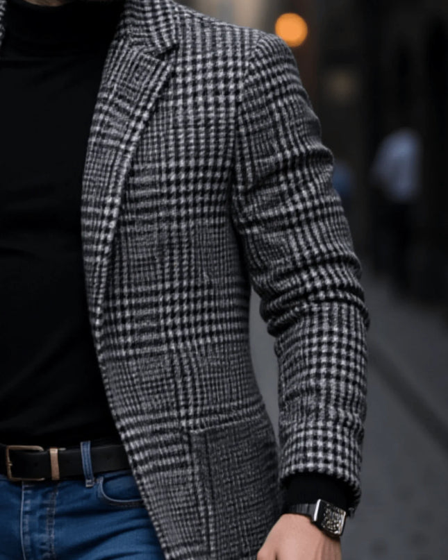 Men's Insulated Warm Trench Coat with Inner Lining
