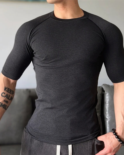Men's Half-Sleeve Compression Sweater