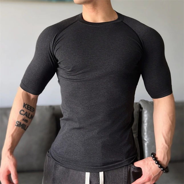 Men's Half-Sleeve Compression Sweater