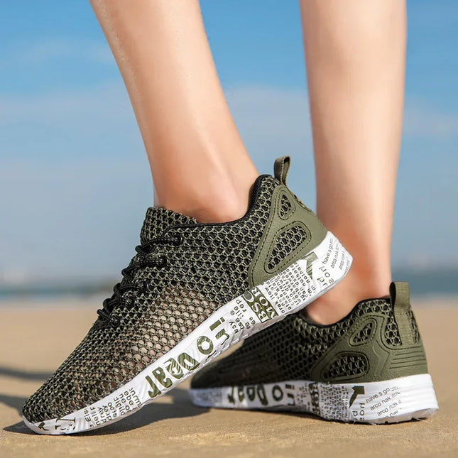 Men's Casual Air Mesh Sneakers – Trendy Foam Athletic Shoes