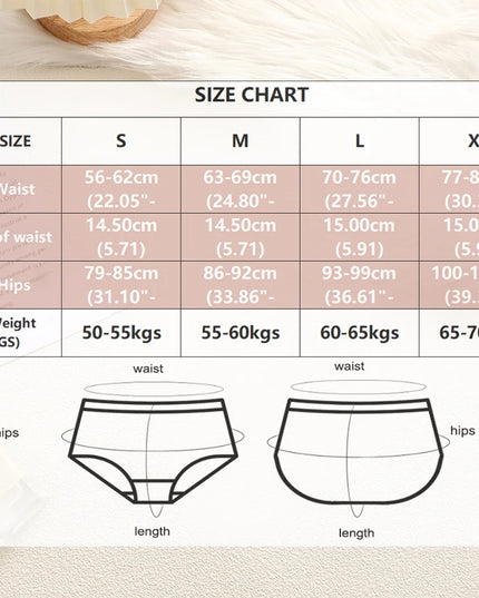 2-Pack High Waist Women's Slimming Breathable Briefs Underwear Set