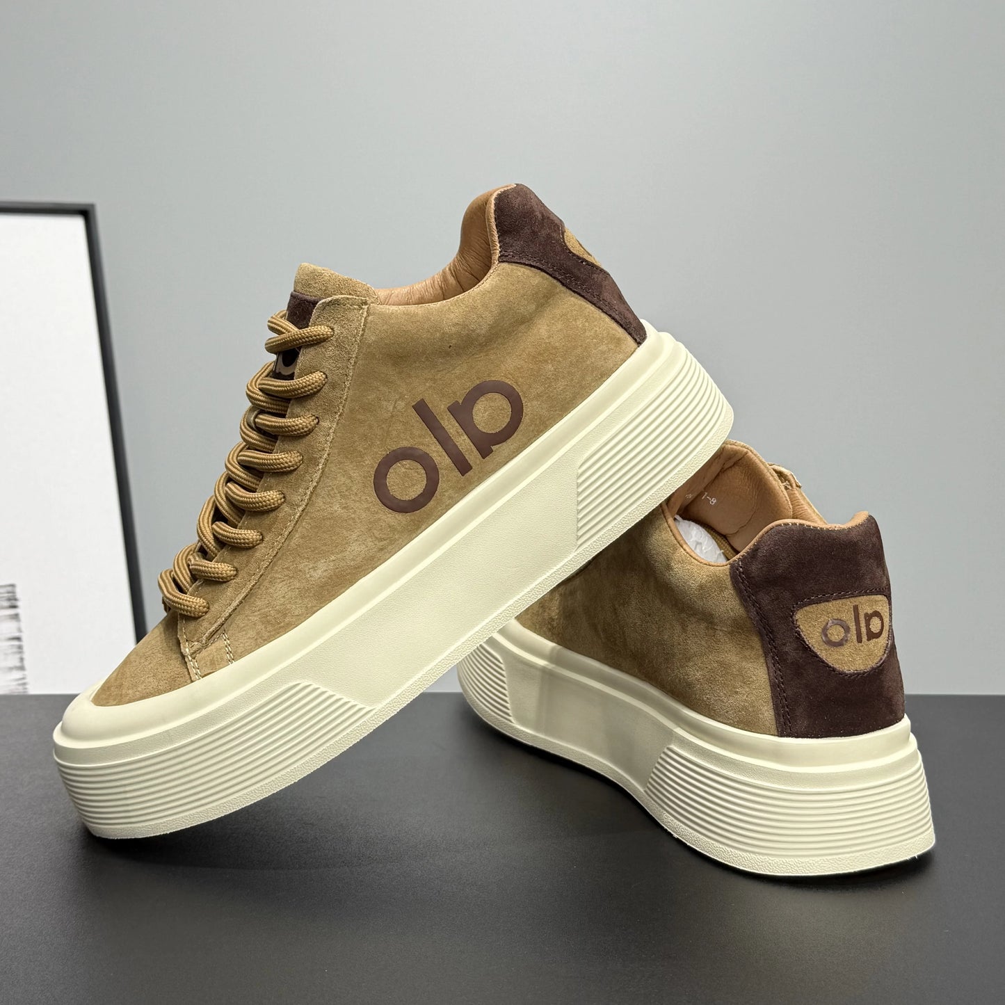 Lightweight Breathable Canvas Men's Sneakers Platform Shoes