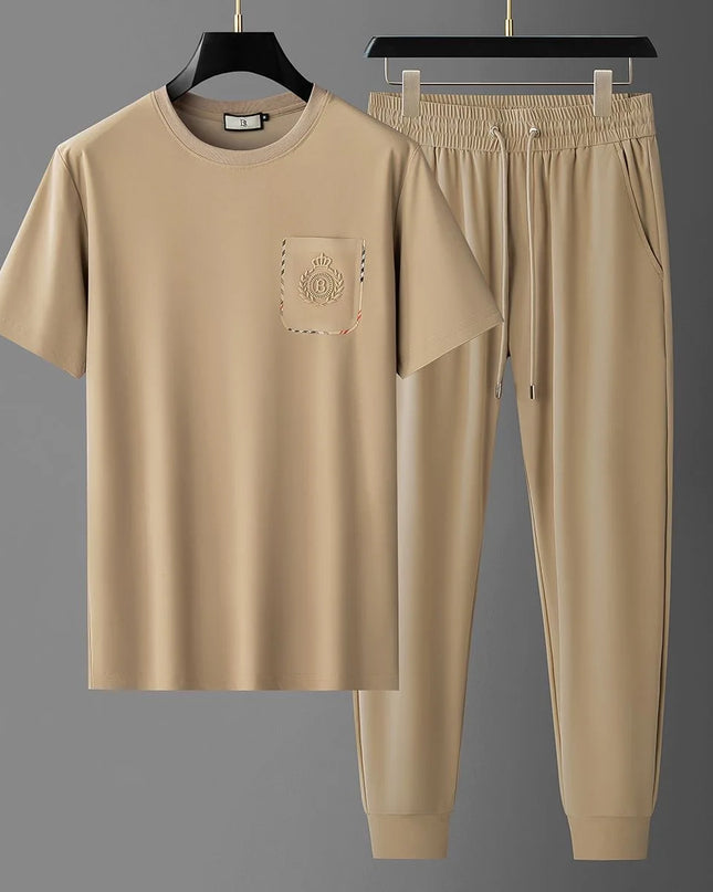 Men's 2-Piece T-Shirt and Drawstring Sweatpants Set