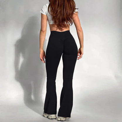 Women’s High Waist Slim Fit Flared Leggings