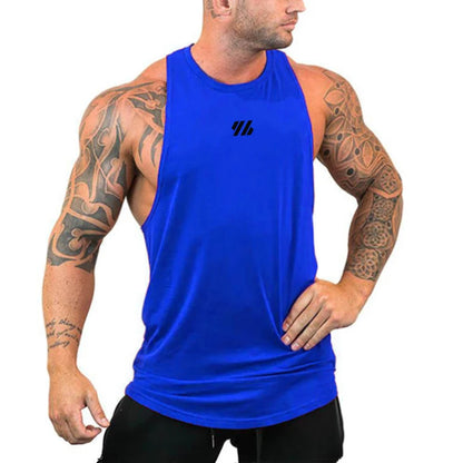 Men's Loose Fit Cotton Tank Top - Breathable and Comfortable Vest