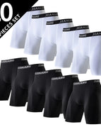 10PCS-White Black / 1XL