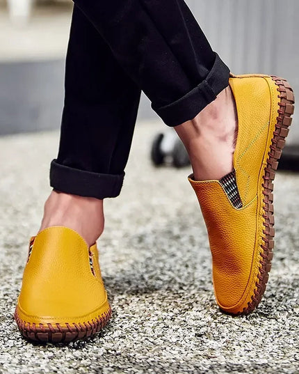 Men's Casual Slip-On Shoes in Genuine Leather