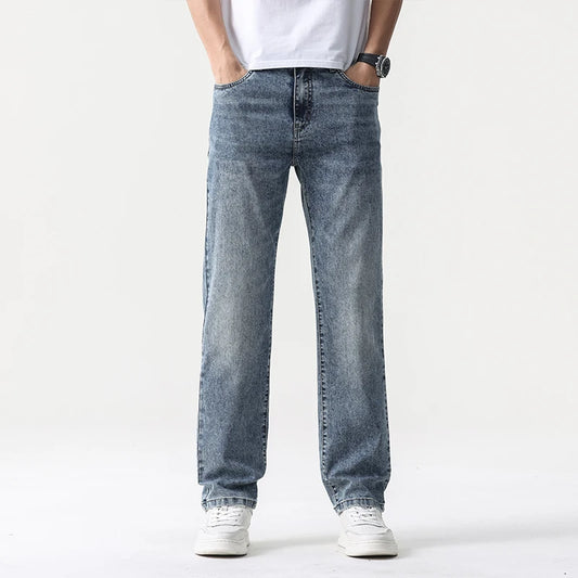 Men's Wide Leg Jeans – Baggy Fit, Straight Cut, Loose Denim Pants for Men