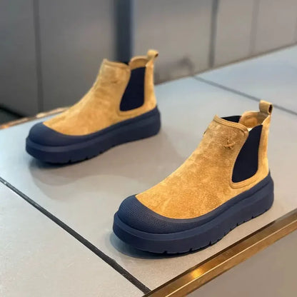 Men's Vintage Faux Suede High-Top Boots