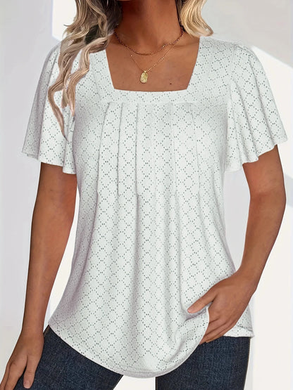 Stylish Women's Versatile Blouse with Loose Ruffle Sleeves