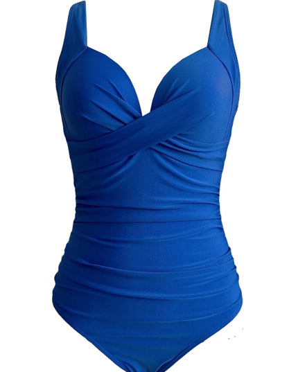 Elegant Ruched One-Piece Swimsuit for Women