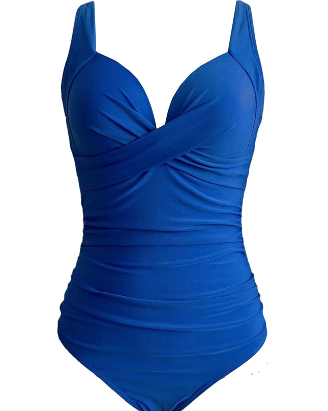 Elegant Ruched One-Piece Swimsuit for Women