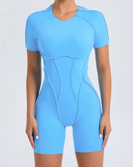Women's Short Sports Jumpsuit - Gym & Workout Jumpsuit for Women