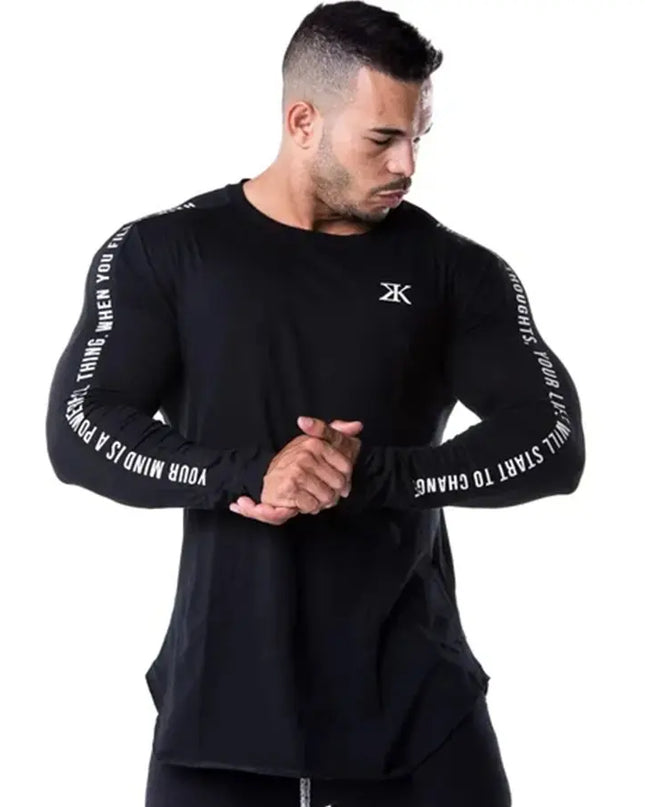 Men's Slim Fit Long Sleeve Casual Quick-Dry Sweater