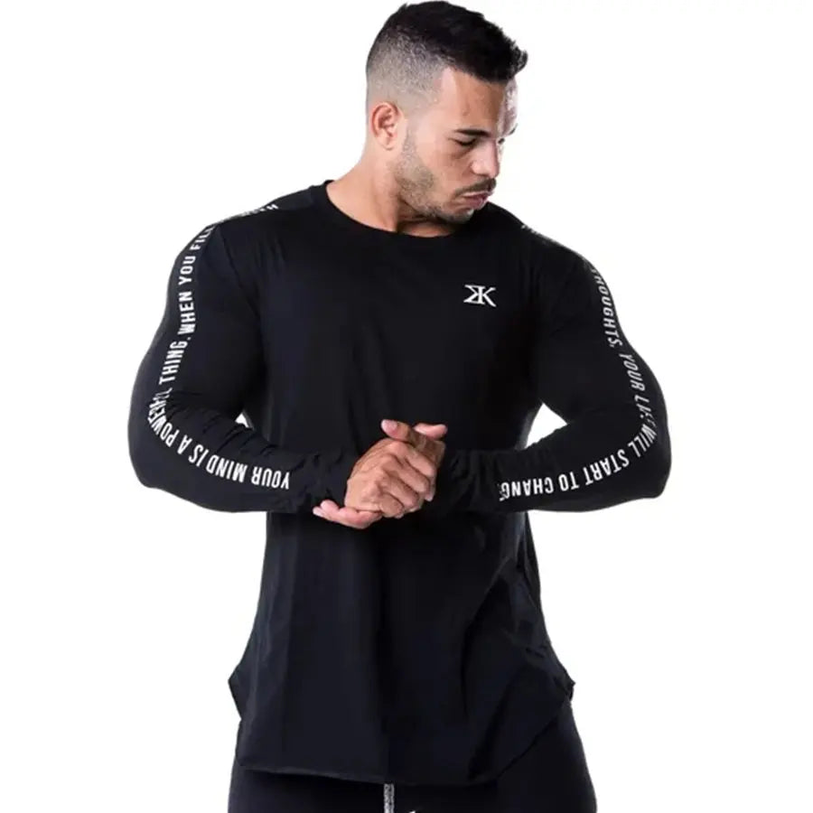 Men's Slim Fit Long Sleeve Casual Quick-Dry Sweater