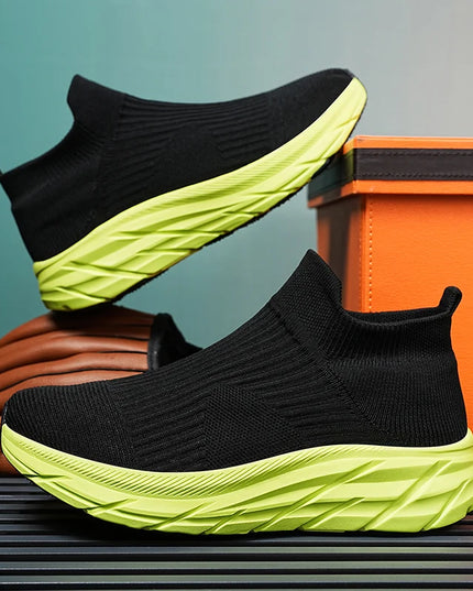 Unisex Breathable Lightweight Non-Slip Sneakers with Thick Sole