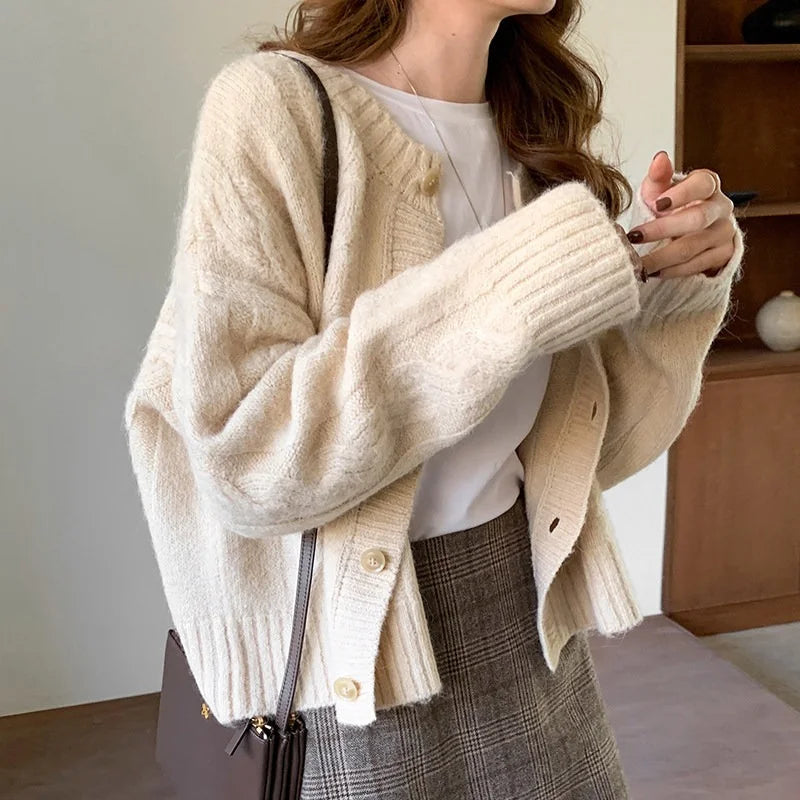 Women's Elegant Vintage Knitted Cardigan