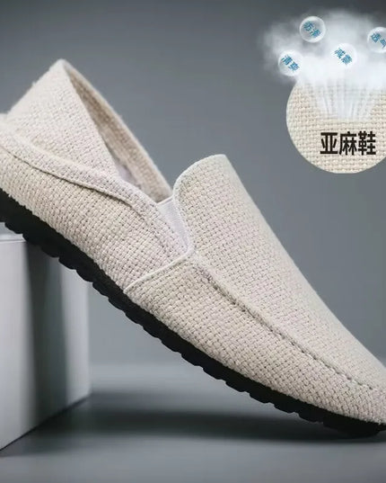 Breathable Men's Casual Flat Loafers with Soft Sole