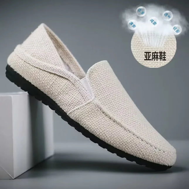 Breathable Men's Casual Flat Loafers with Soft Sole