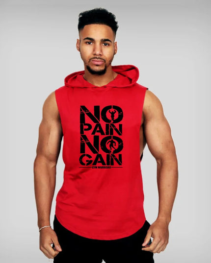 Men's Sleeveless Hooded Vest - Breathable, Lightweight, Men's Athletic Hooded Tank Top