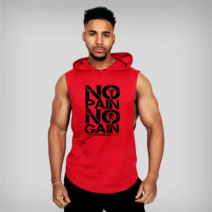 Men's Sleeveless Hooded Vest - Breathable, Lightweight, Men's Athletic Hooded Tank Top