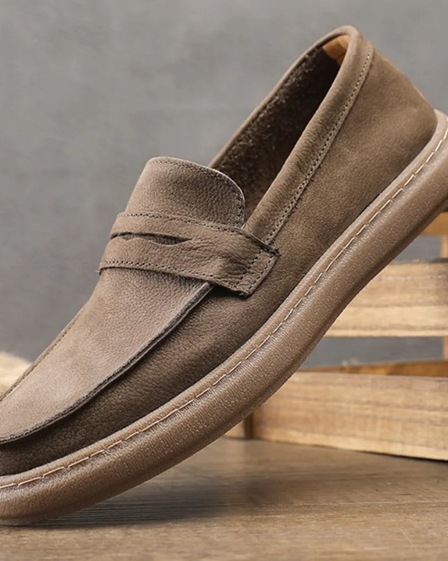 Men's Casual Cow Suede Leather Loafers