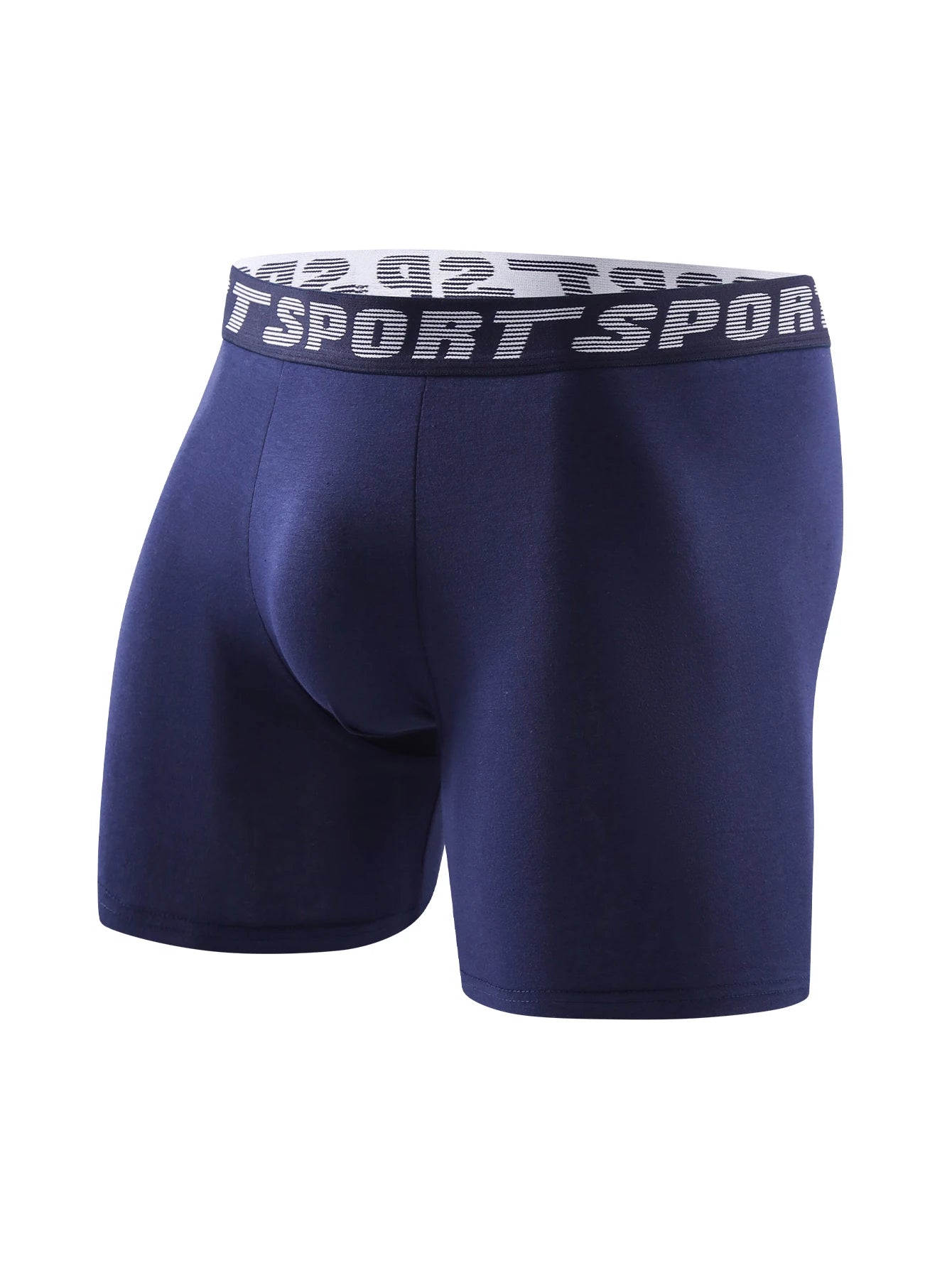 8-Pack Men's Boxer Briefs - Comfortable Long Men's Underwear