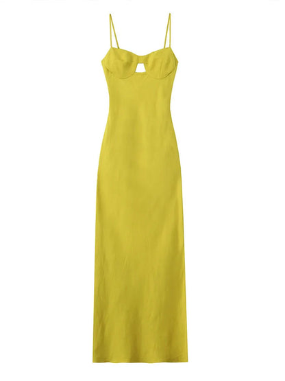 Women's Slim-Fit Dress with Delicate Straps