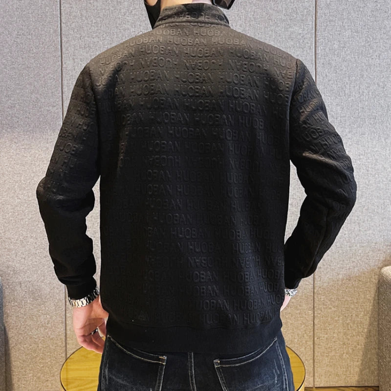 Men's Half-Zip Sweatshirt - Long Sleeve Casual Pullover for Men