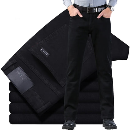 Men's Classic Stretch Slim Fit Straight Leg Denim Jeans