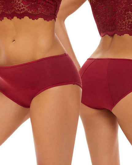 Breathable Cotton Menstrual Panties for Women - Low Waist Period Underwear