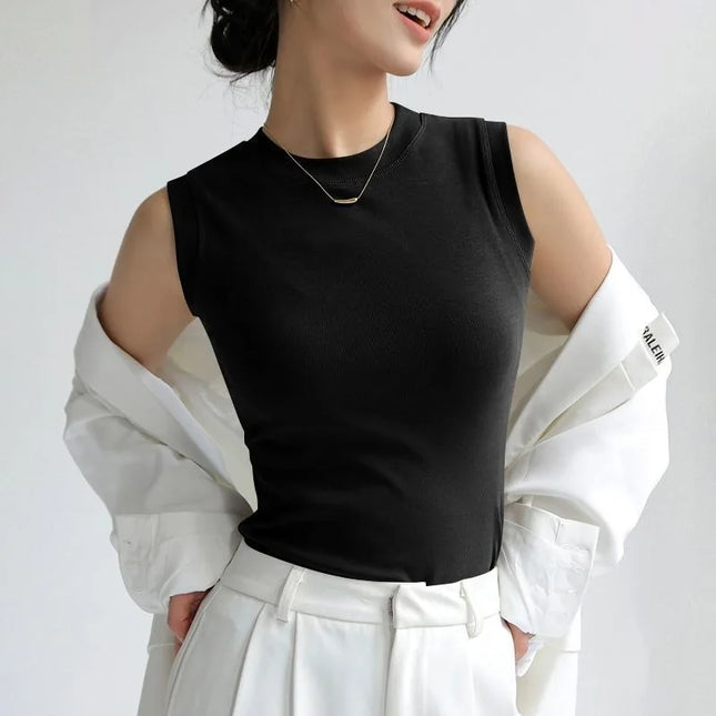 Women's Vest with Round Neck – Comfortable & Stylish Women's Tank Top