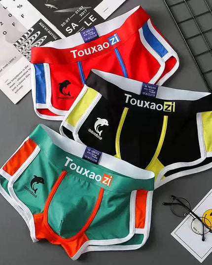 3-Pack Men's Cotton Comfortable and Breathable Boxer Shorts