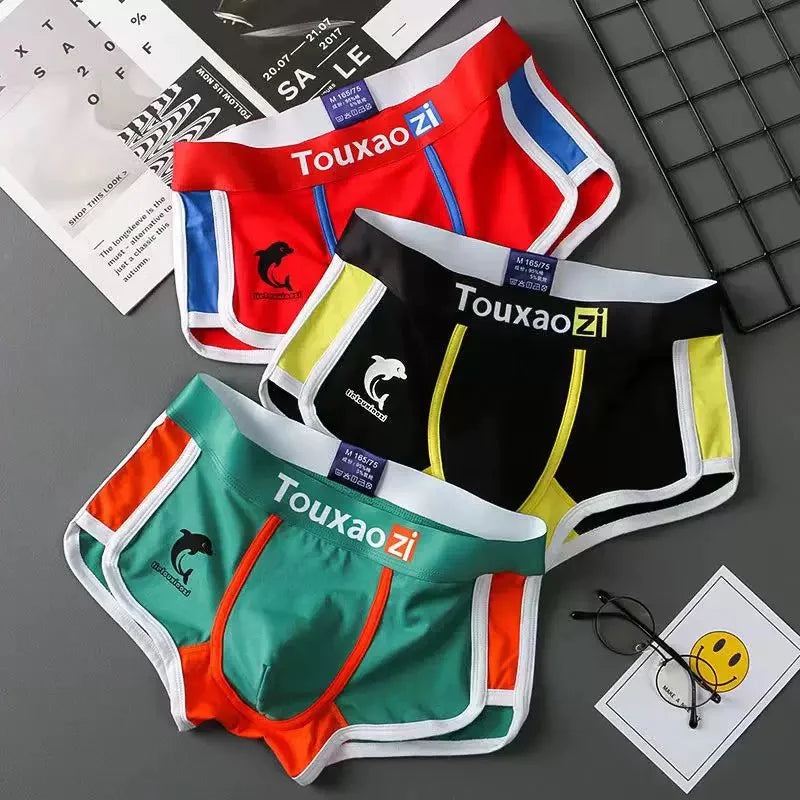 3-Pack Men's Cotton Comfortable and Breathable Boxer Shorts