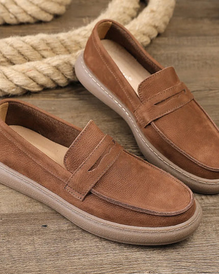 Men's Casual Cow Suede Leather Loafers
