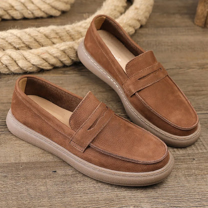 Men's Casual Cow Suede Leather Loafers