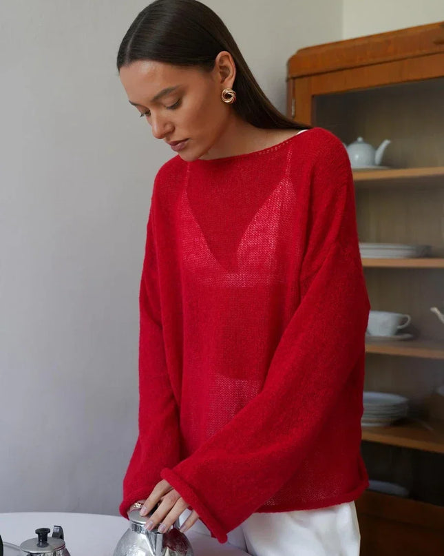 Women's Lightweight Sweater - Loose Fit - Various Colors