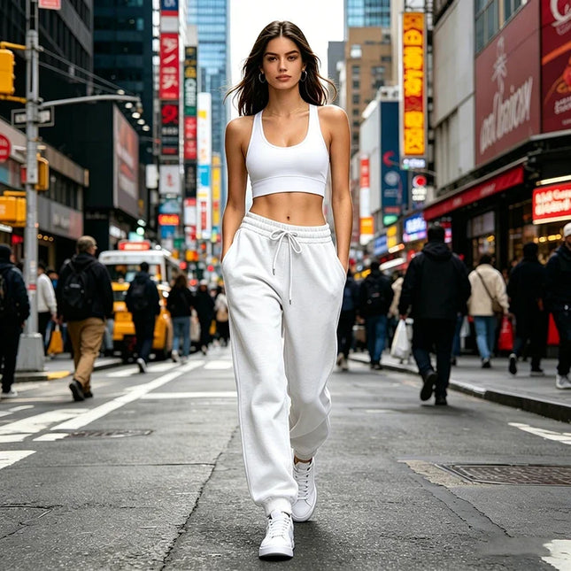 Women's Casual Sweatpants with Elastic Waist